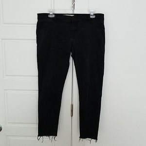 Charcoal Hollister Crop Raw Hem pants sz 11 / w 30
